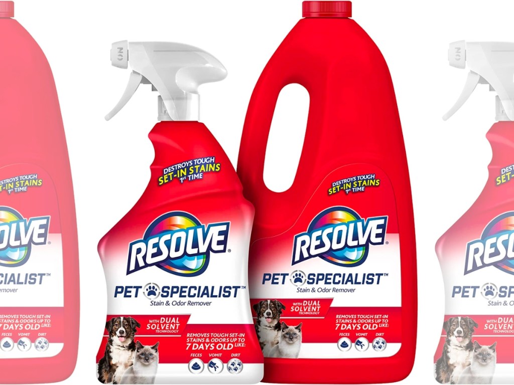 Resolve Pet Specialist Carpet Cleaner Stain Remover with Refill Bottle