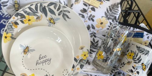 *NEW* Dollar Tree Spring Ceramic Dishes ONLY $1.25 | Lemons, Bees & Flowers
