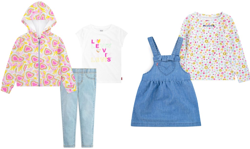 two levis girls outfit sets