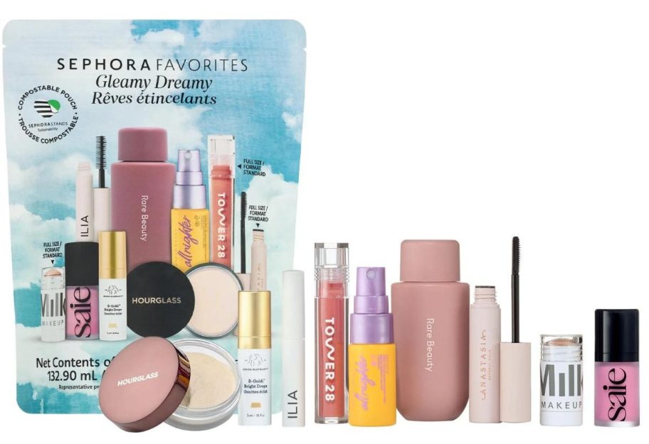 Sephora Favorites Gleamy Dreamy Makeup Set stock image