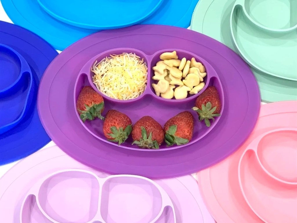 No More Spills Silicone Baby Plate