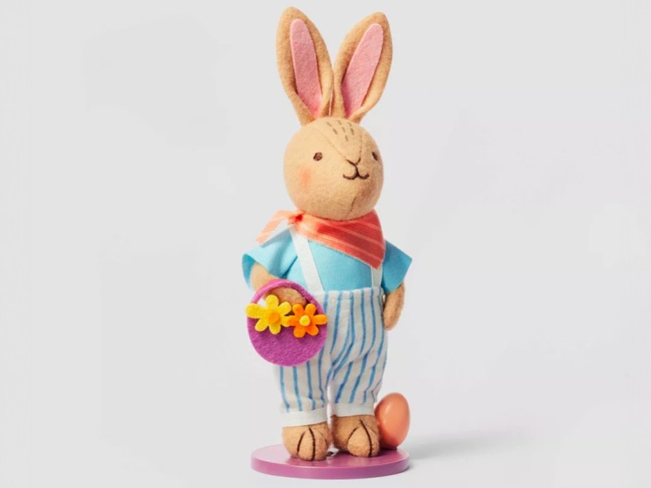 Spritz Dressed Easter Bunny Figure with Easter Basket
