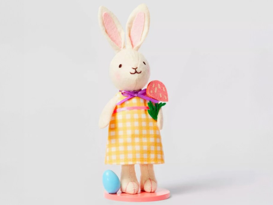 Spritz Dressed Easter Bunny Figure with Mushroom