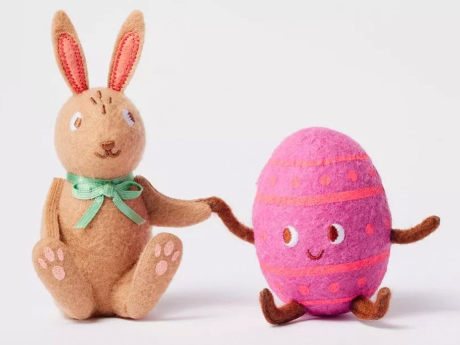 Spritz Easter Bunny & Egg Felt Figures