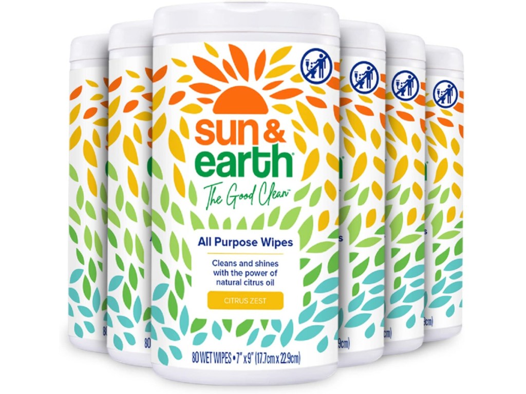 Sun & Earth All Purpose Cleaner 6 Pack stock image