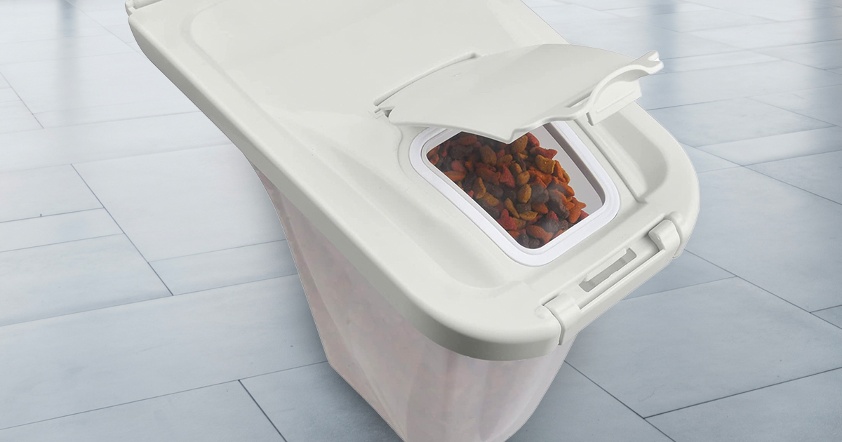Pet Food Storage 4Pound Container Just 5.57 on (Regularly