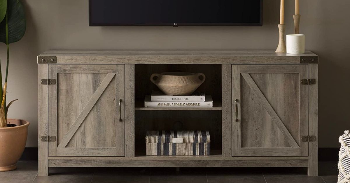 Modern Farmhouse Walker Edison TV Stand Only $95 Shipped on Amazon (Regularly $339)