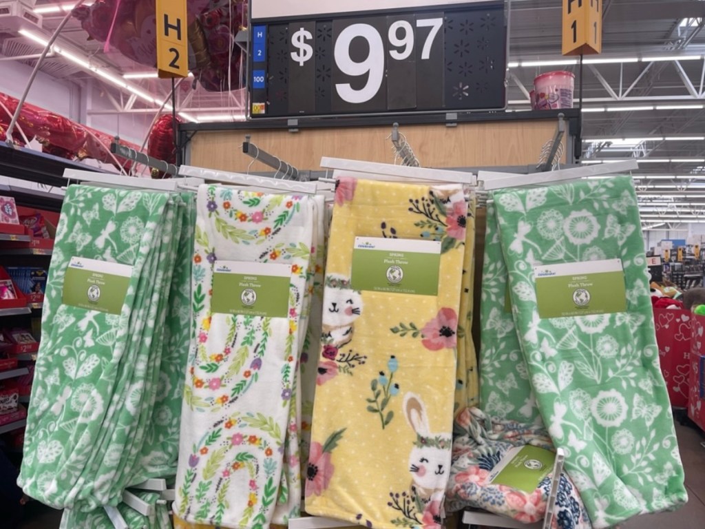 way to celebrate walmart easter blankets in store