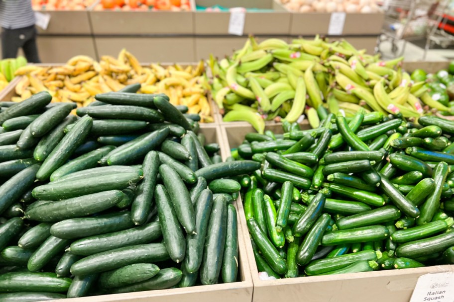 produce at asian grocery store