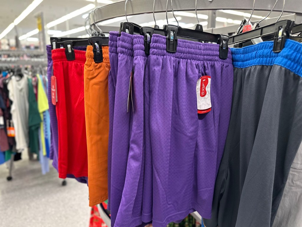 boys shorts hanging in academy sports