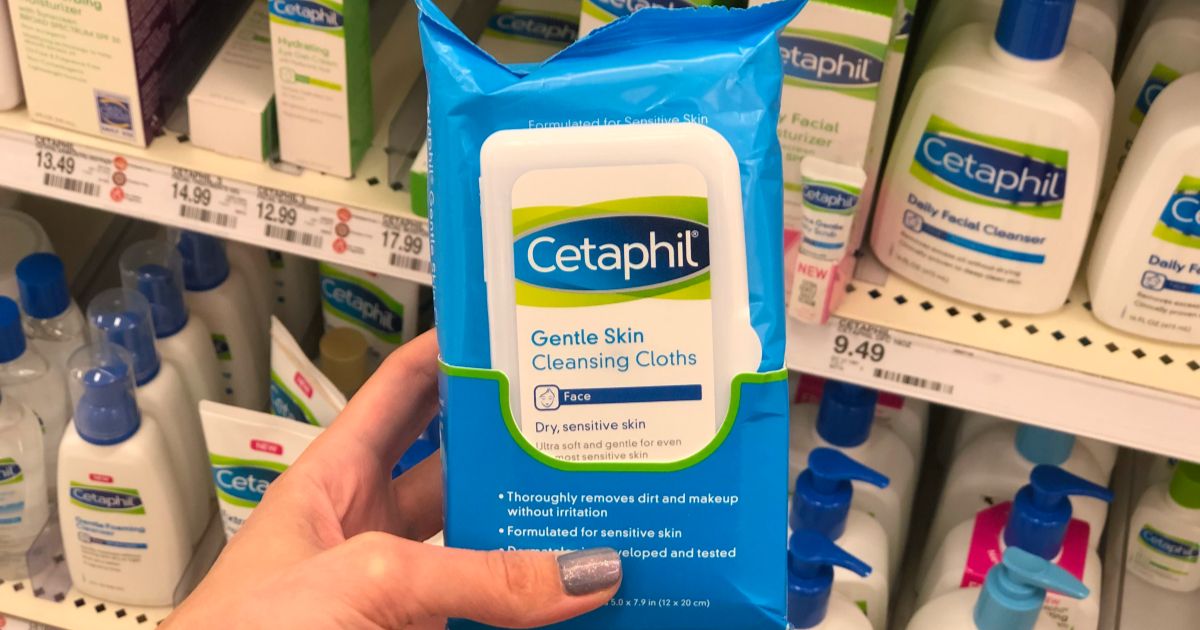Cetaphil Skincare Sale from $8.27 Each Shipped on Amazon | Cleansing Cloths, Moisturizer & More