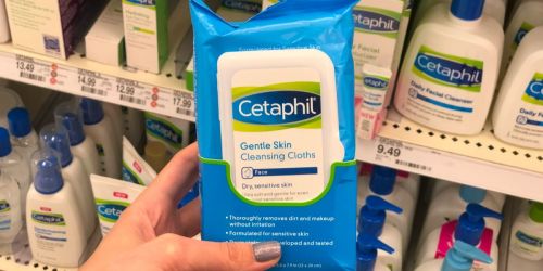 Cetaphil Skincare from $8.27 Each Shipped on Amazon | Cleansing Cloths, Moisturizer, & More
