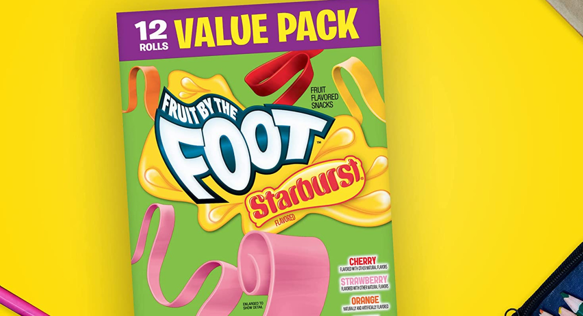 Fruit by the Foot Starburst Flavors 12-Count Variety Pack Only $4 Shipped on Amazon