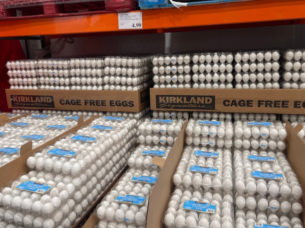 24-packs of cage-free eggs at Costco