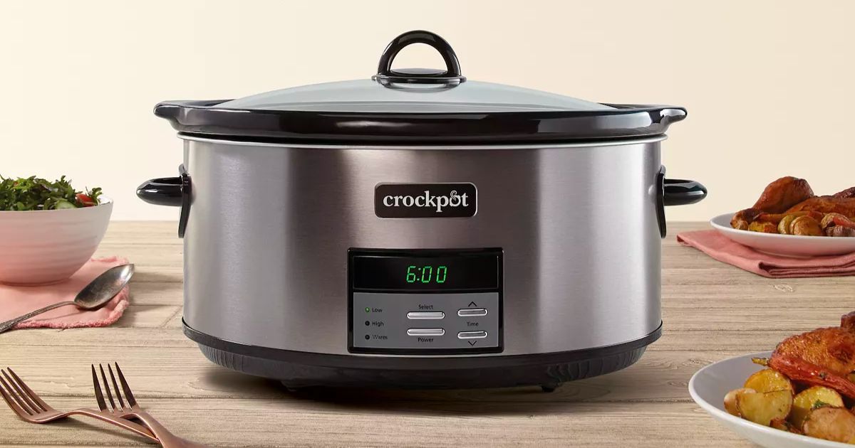 crockpot 8qt slow cooker with auto warm