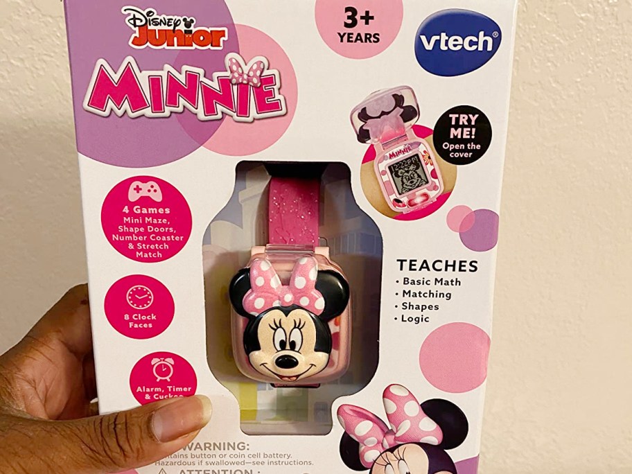 disney-minnie-mouse-vtech-watch-3 ساعة Minnie Mouse VTech يتم شحنها بسعر 13.99 دولارًا فقط على Woot.com |  حشو سلة عيد الفصح العظيم!