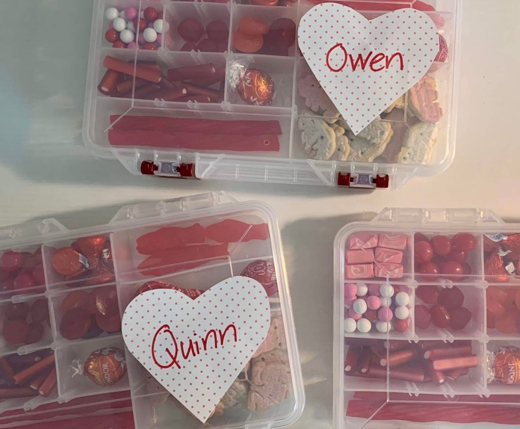 diy valentines day tackle boxes
