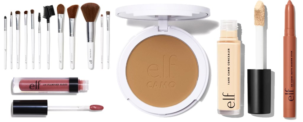multiple elf cosmetics products