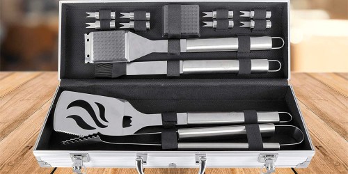 Grill Tool 13-Piece Set w/ Storage Case Only $12.99 on Amazon (Regularly $45)