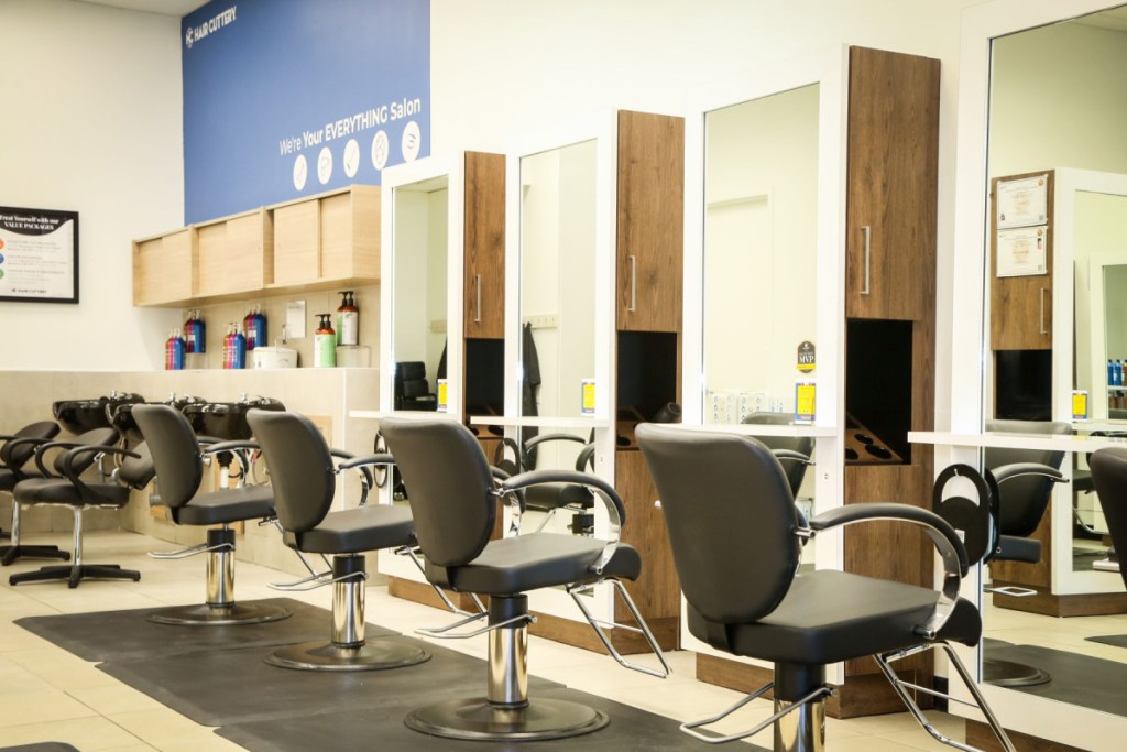 The inside of a Hair Cuttery Salon where you can get the cheapest haircut near me 