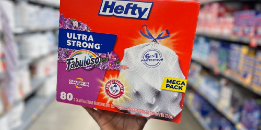 Hefty Ultra Strong 13-Gallon 80-Count Trash Bags Just $10.99 Shipped for Prime Members