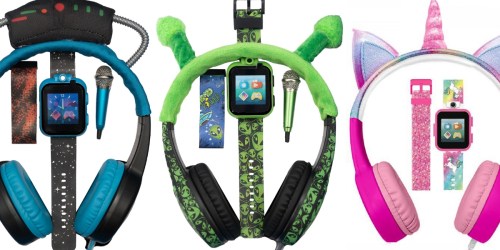 iTech Junior Kids Headphones & Smartwatch Set Just $16.79 on Walmart.com (Includes Matching Mini Microphone)