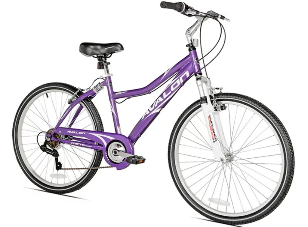 purple kent bike stock image