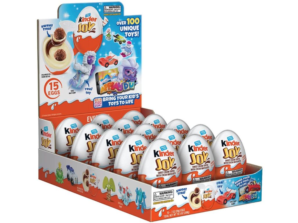 15 pack of Kinder Joy eggs