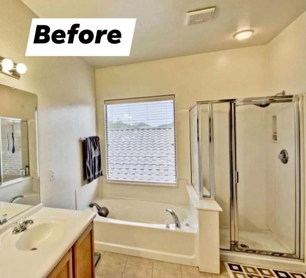 dated bathroom before photo home renovation tips