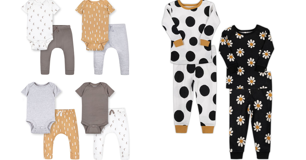 12 little star organics baby outfit stock images