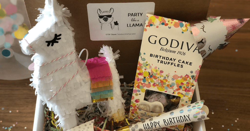 llama pinata birthday in a box 