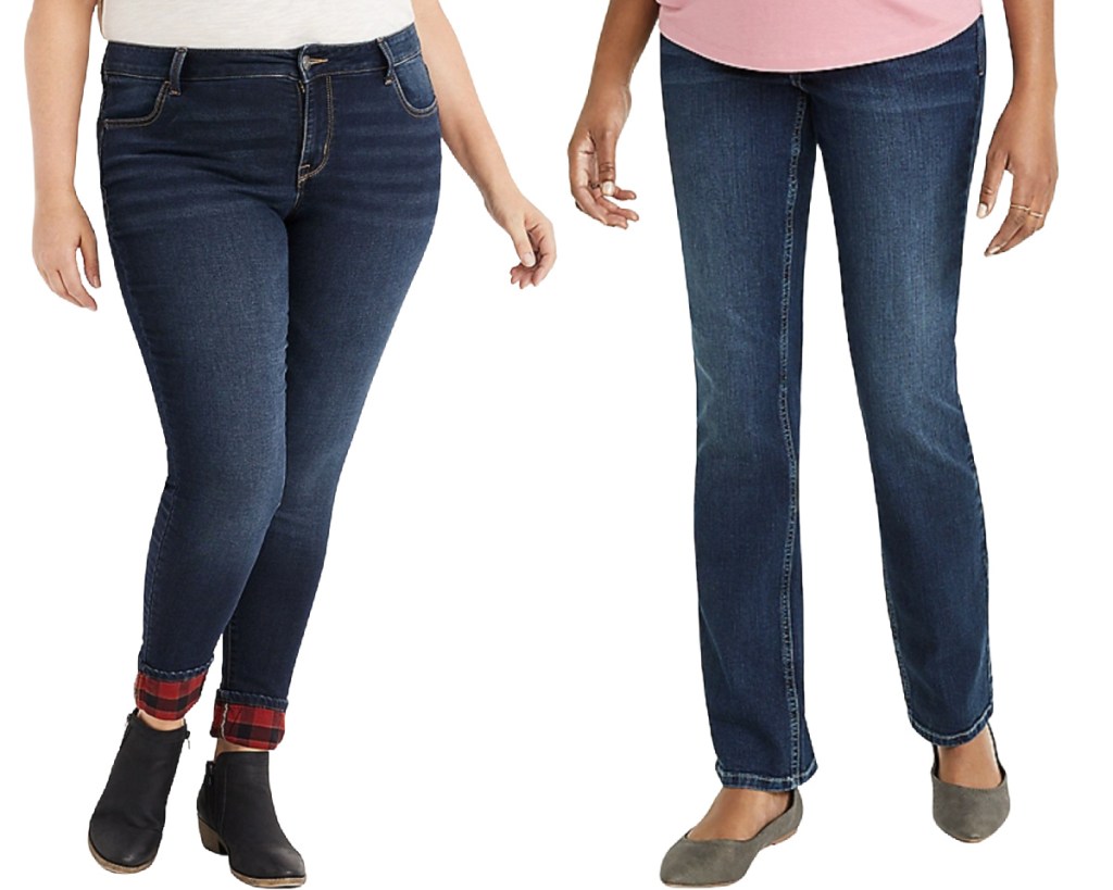 plus and maternity dark wash jeans