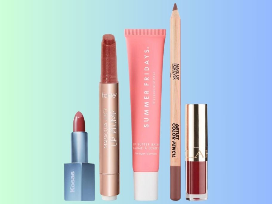 Sephora Favorites It's Giving Lip Value Set against green and blue background