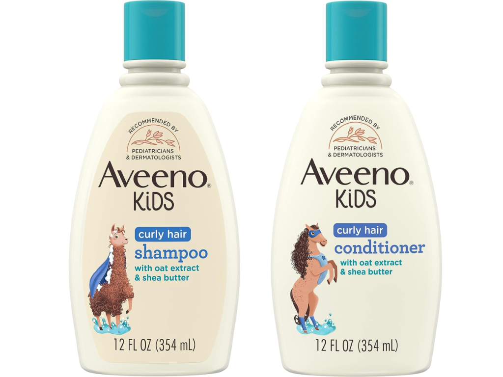 stock images of Aveeno kids shampoo & conditioner