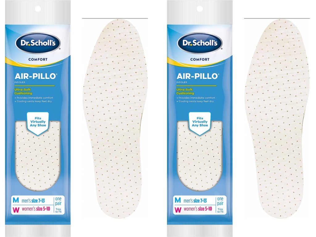 two stock images of Dr. Scholl's Air- Pillo Insoles 1 Pair