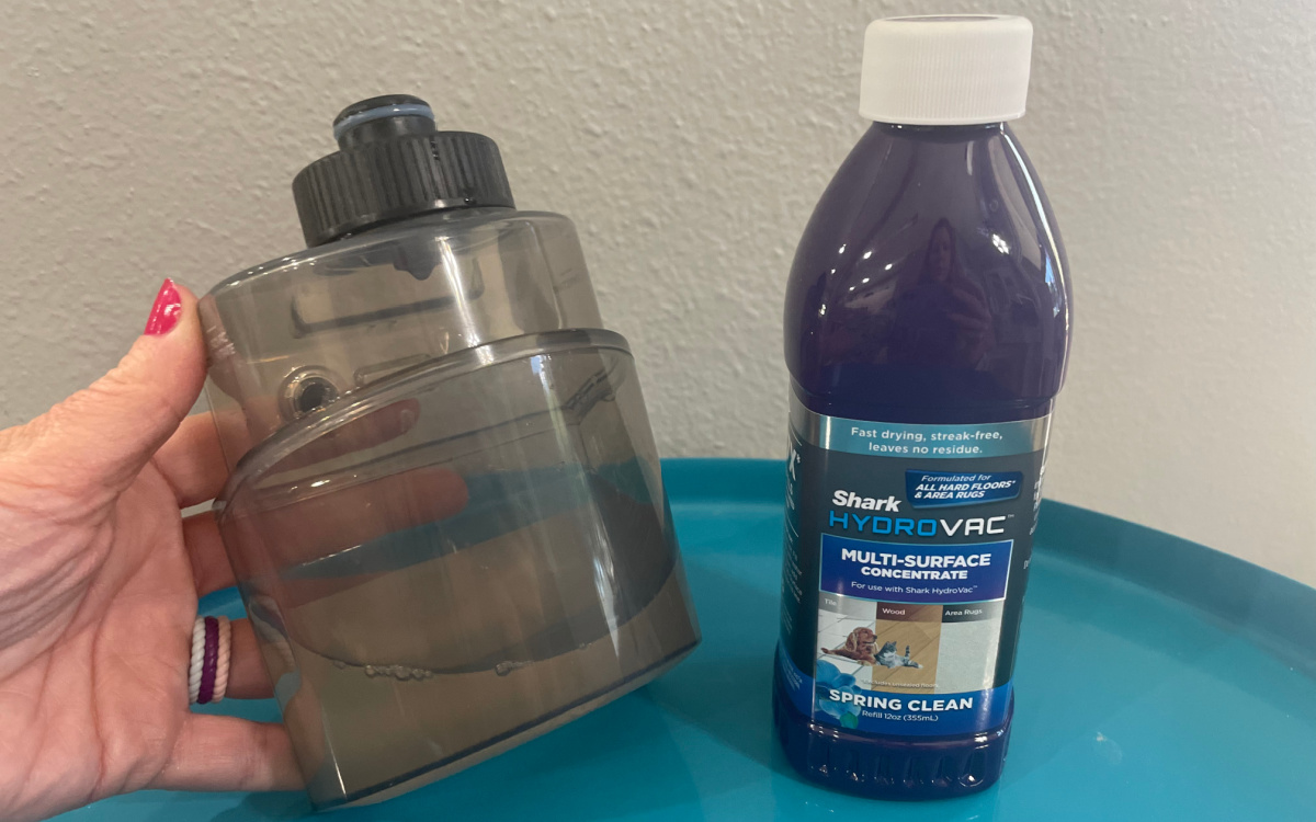 shark vacuum water compartment and multi-surface cleaning solution