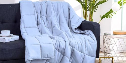 Kohl’s Cooling 12-Pound Weighted Blankets from $39 (Regularly $140)