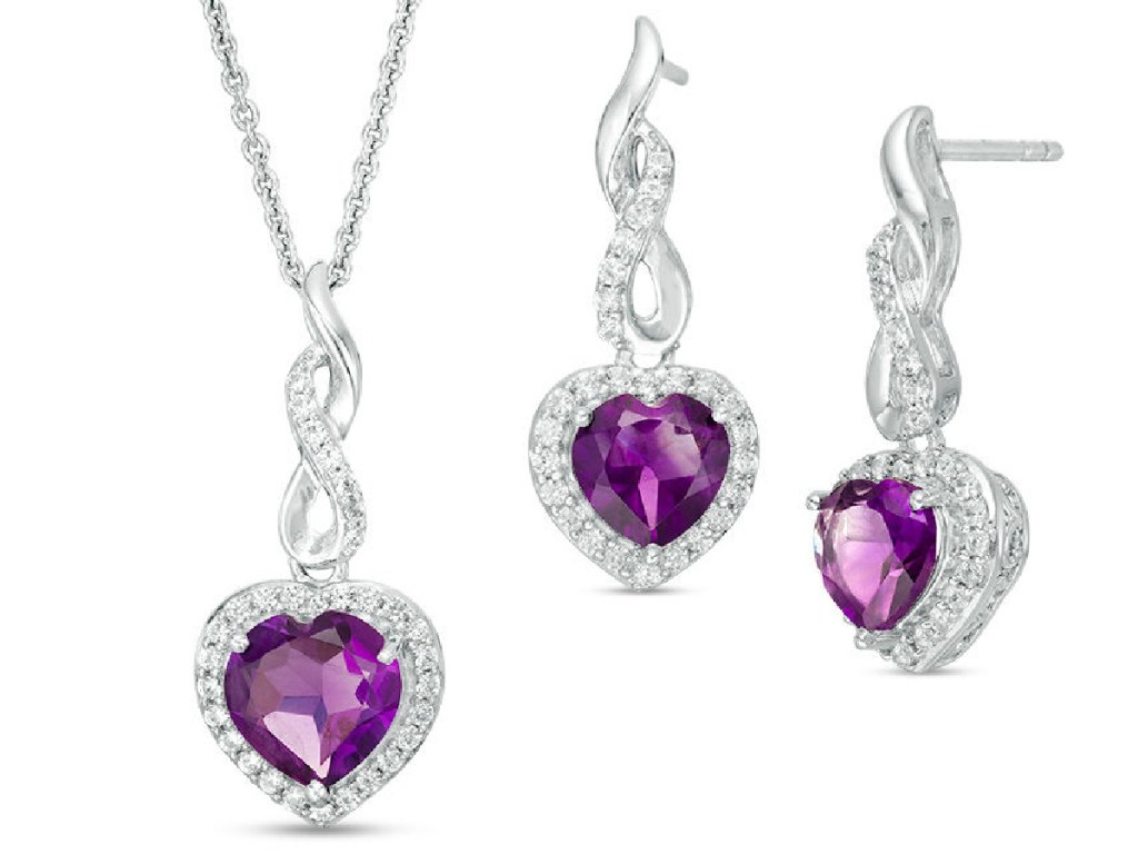 zales necklace and earring set