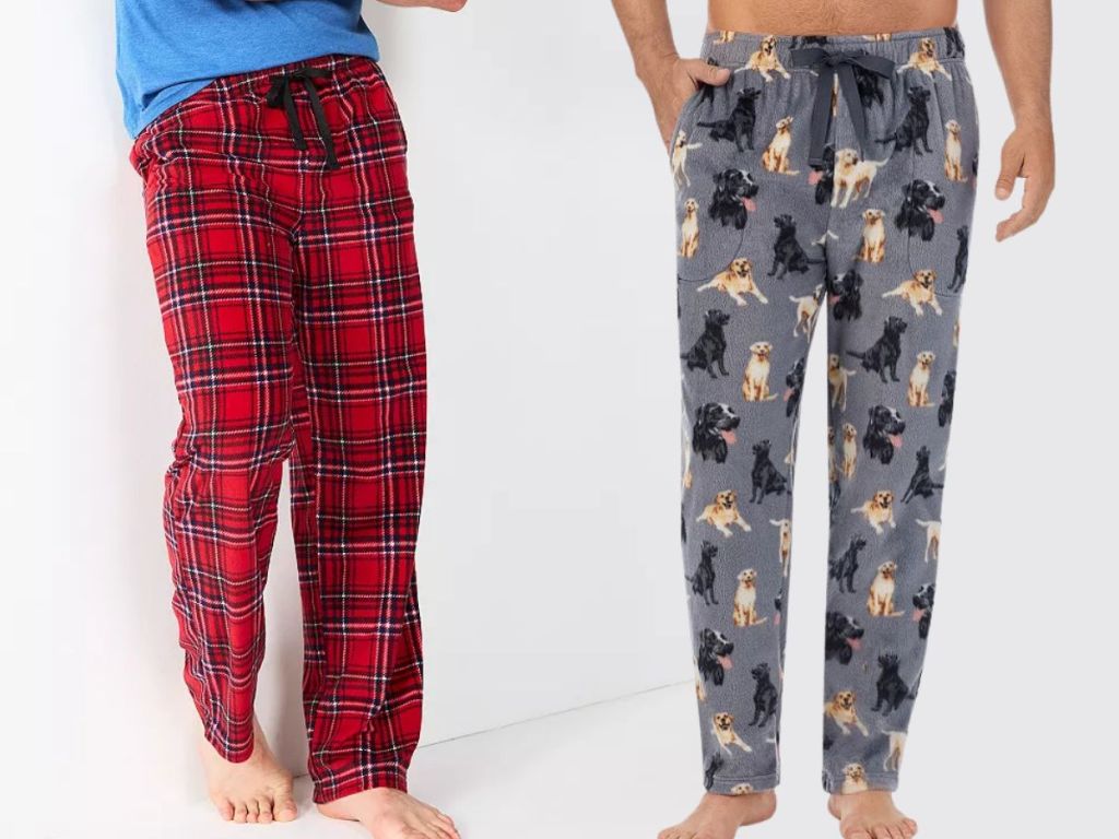 Men's Sonoma Goods For Life Microfleece Pajama Pants and Men's Cuddl Duds Fleece Pajama Pants