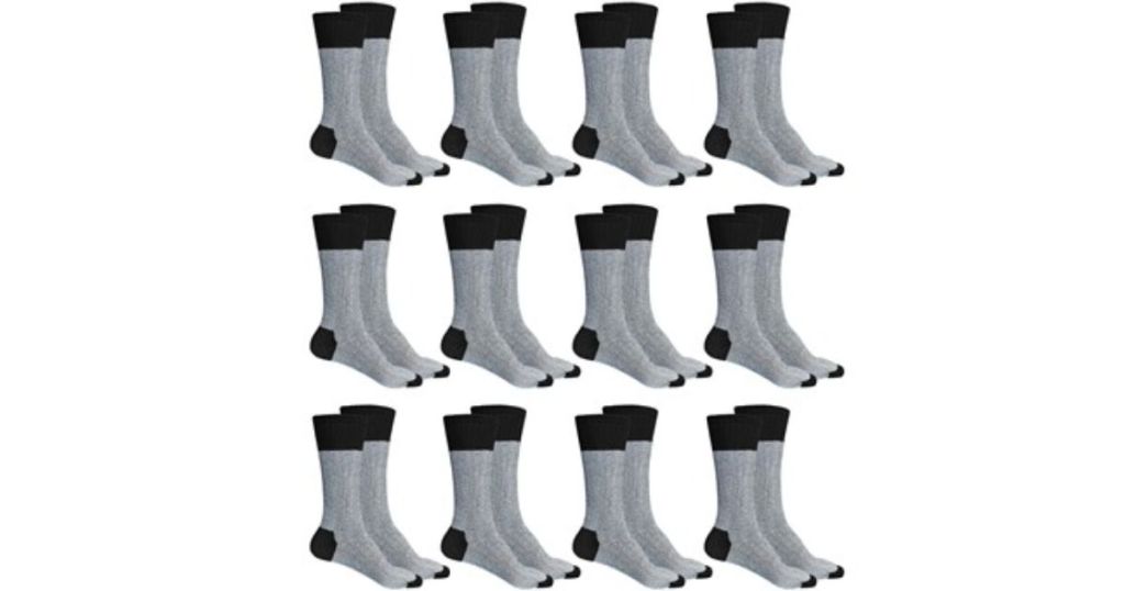 12 pack mens thermal socks