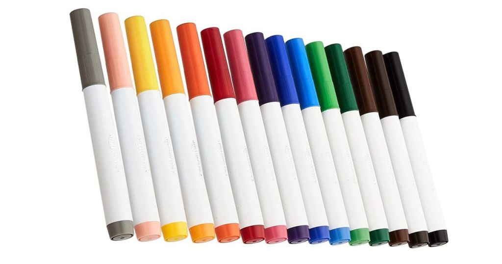 Amazon Basics Broad Line Washable Markers, 15 Colors