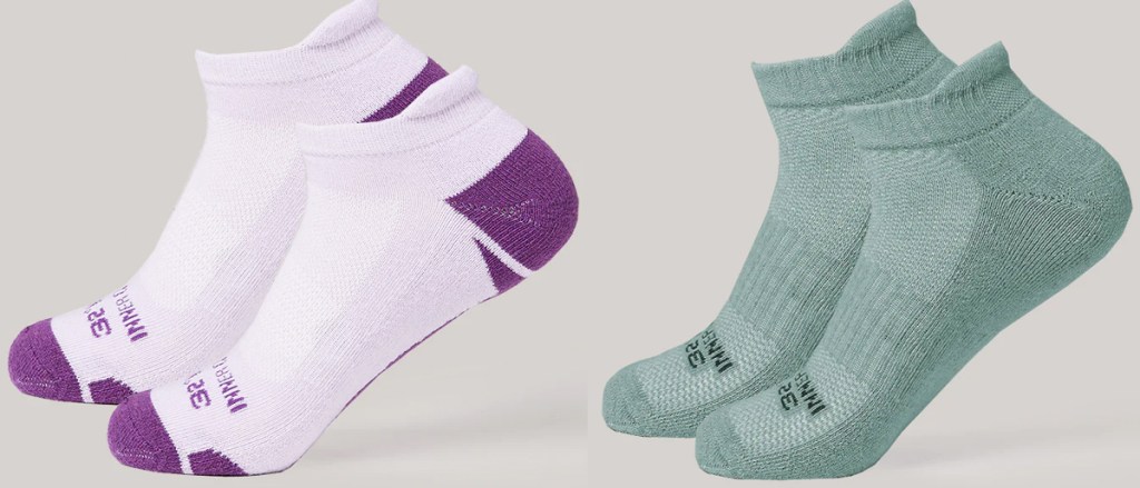 two pairs of ankle socks