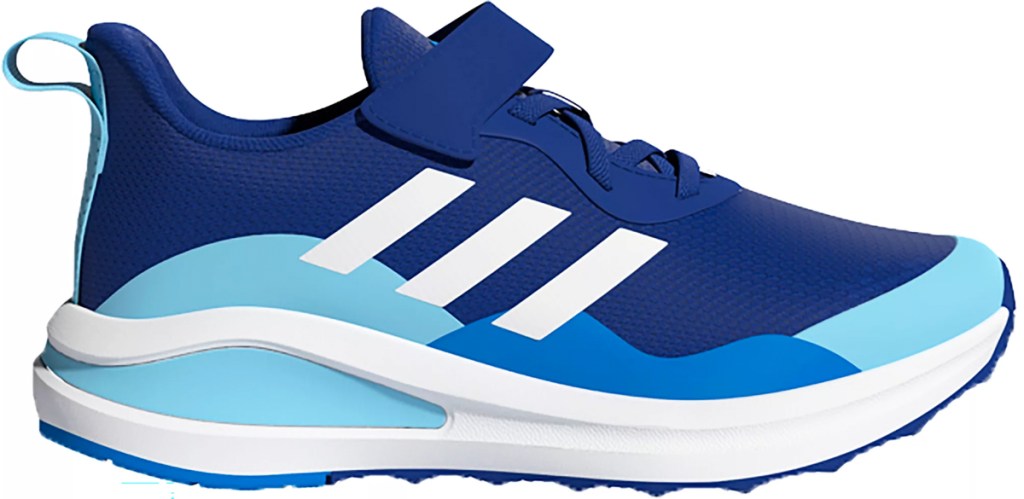 blue and white adidas shoe