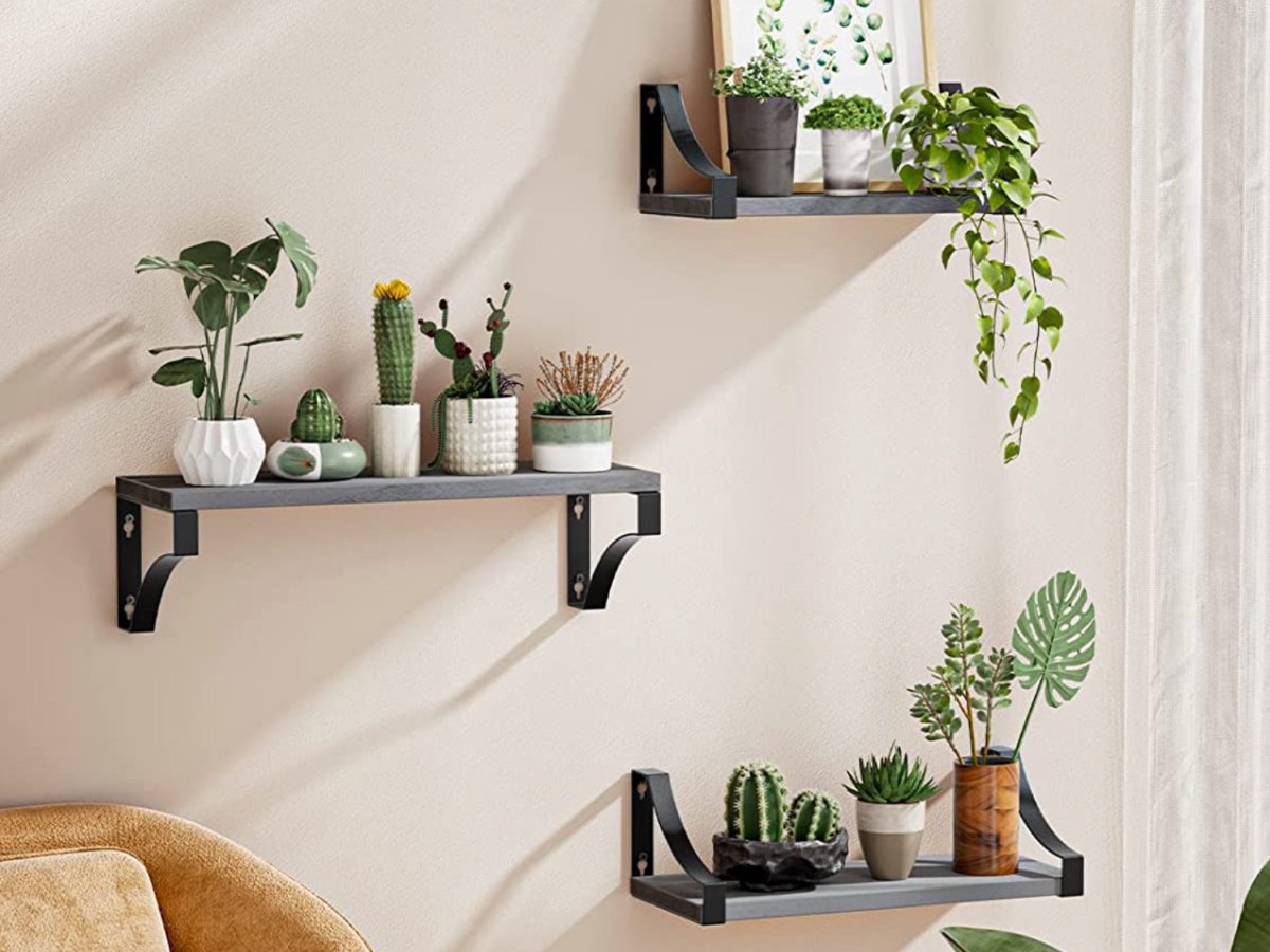 Set of 3 Floating Shelves from $10.99 on Amazon – Over 14,900 5-Star Ratings!