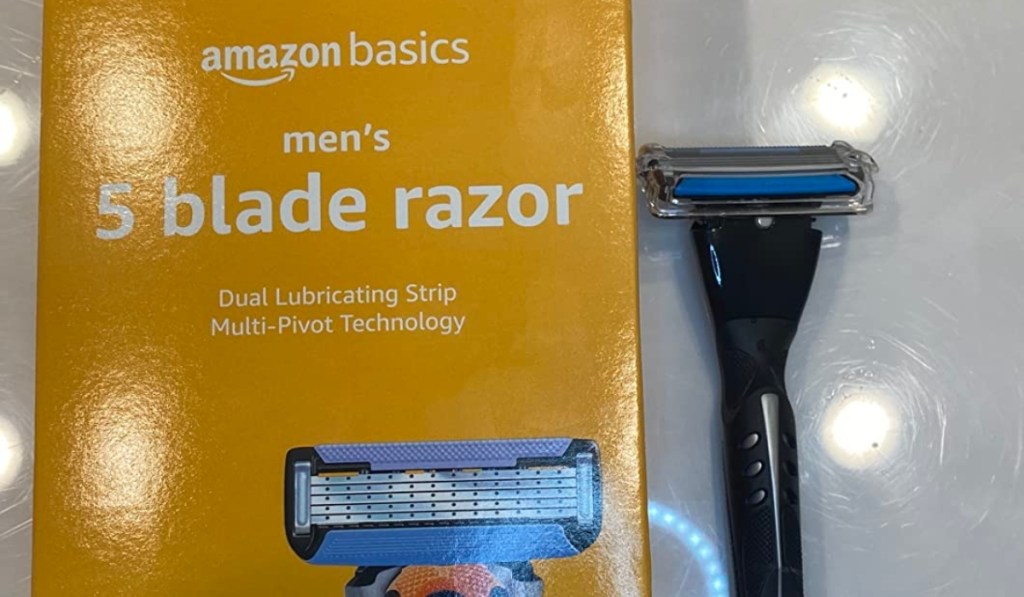 amazon basics men's razor with box