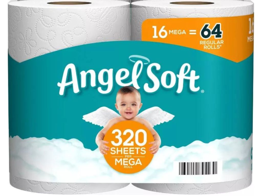 A pack of 16 rolls of toilet paper