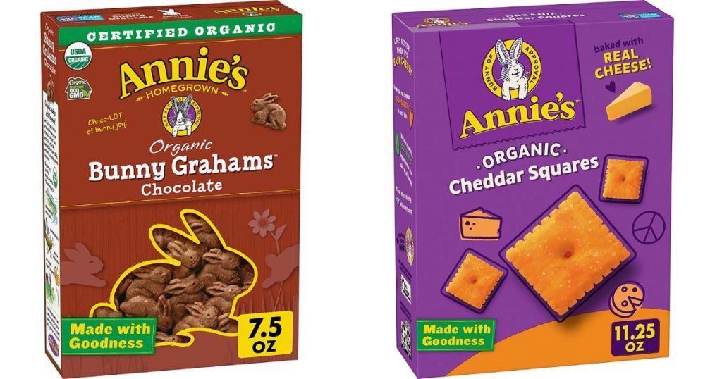 Box of Annie's Bunny Grahams and Cheese crackers