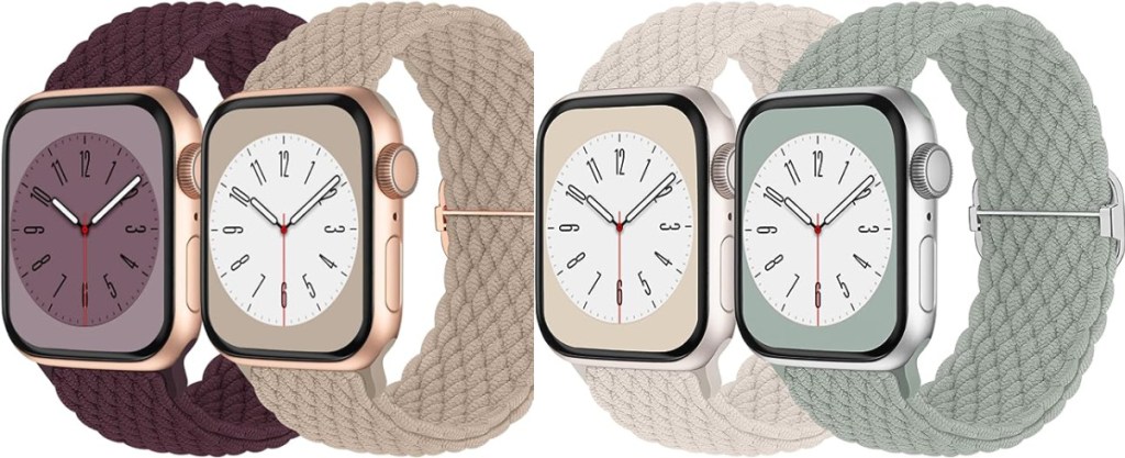 Apple Watches with different color braided brands-3