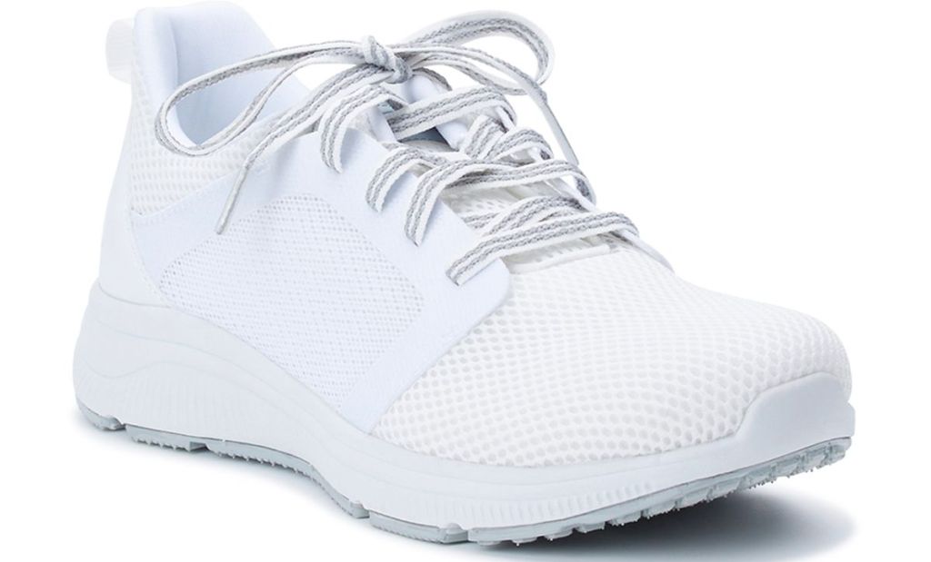 Avia Women's Deluxe Athletic Sneakers in White stock image