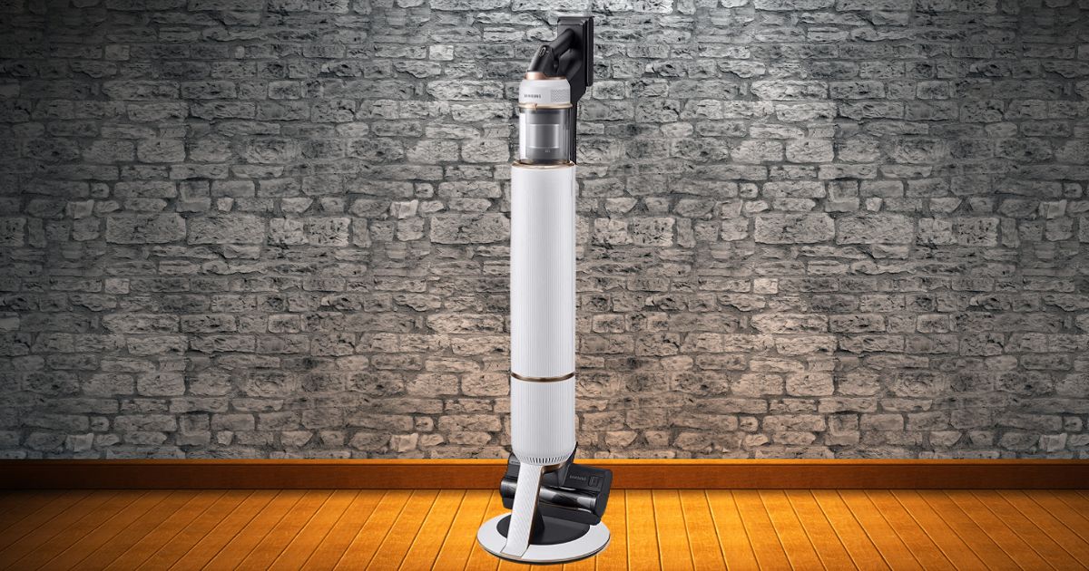 Bespoke Jet Cordless Stick Vacuum All in One Clean Station in Misty White